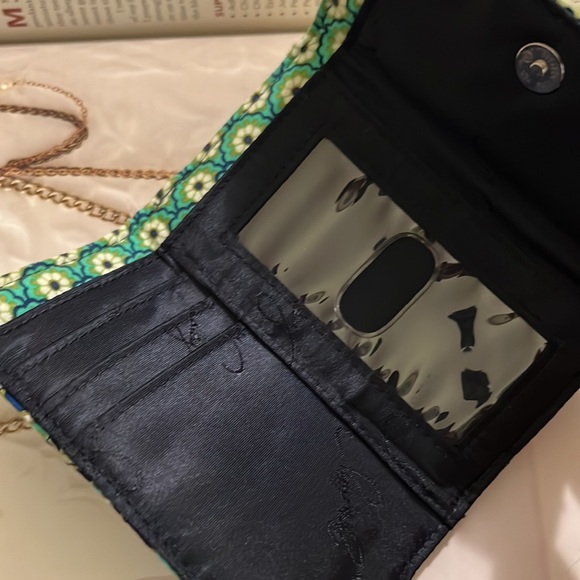 STUNNING & Rare Vera Bradley Wallet With Clutch Silver Coin Purse. - Picture 7 of 11